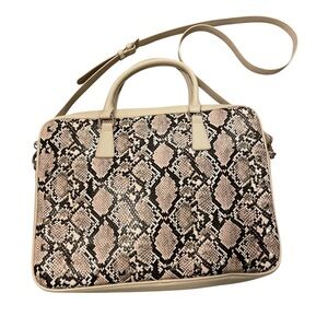WHBM Snake print laptop bag